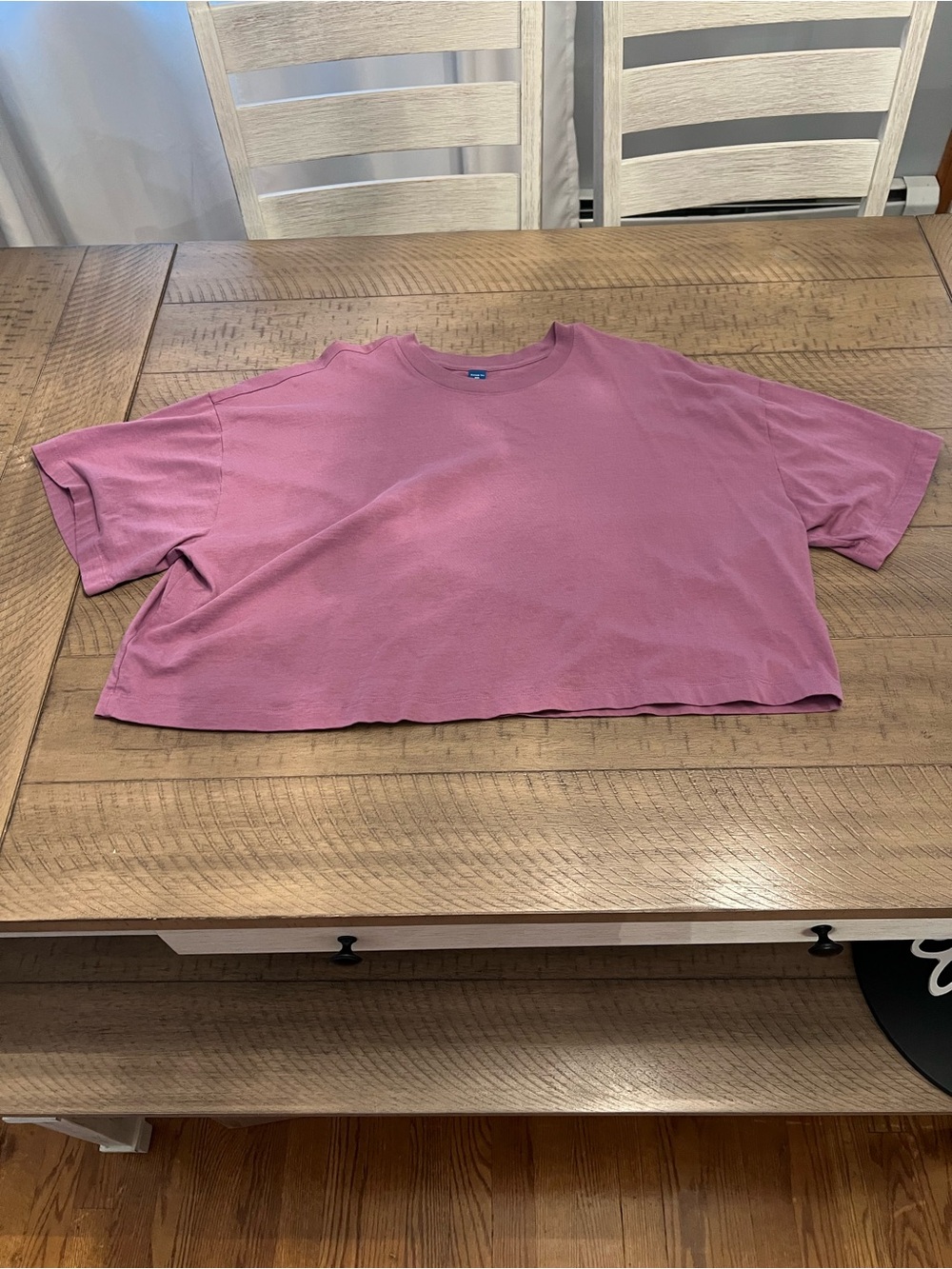 Relaxed Crop Tee - Dusty Rose Women’s Top
